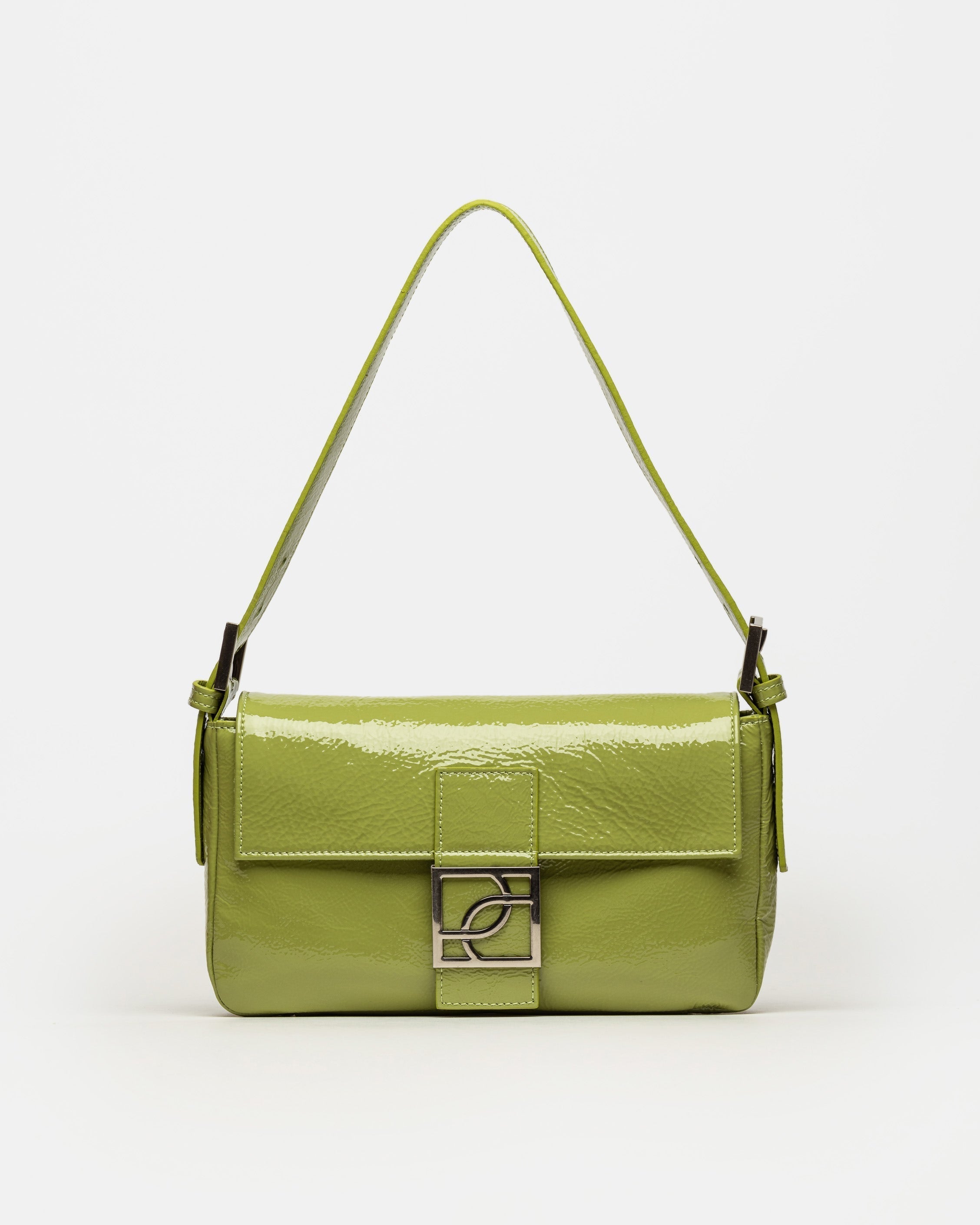 CARTERA AL HOMBRO SIGNATURE EN CUERO CHAROL